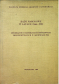 Rady narodowe w latach 1944  1950 Informator o materiałach źródłowych przechowywanych w archiwach PRL