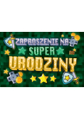 Zaproszenie Urodziny Zay Mini (10szt)