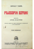 Filozofia sztuki Tom I 1911 r.