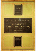Elementy matematyki wyższej 1947 r