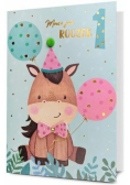 Karnet B6 Urodziny Roczek
