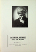 Zbigniew Herbert Epilog burzy Wystawa