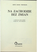 Na zachodzie bez zmian