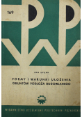 Formy i warunki ułożenia gruntów podłoża budowlanego