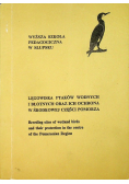 Lęgowiska ptaków wodnych i błotnych oraz ich ochrona w środkowej części Pomorza