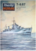 Mały modelarz Nr 7 i 8  / 87 Lekki krążownik brytyjski HMS Penelope
