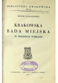 Krakowska rada miejska 1934 r
