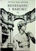 Studia nad sztuką renesansu i baroku tom III