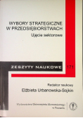 Wybory strategiczne w przedsiębiorstwach Nr 171
