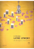 Łatwe utwory na skrzypce i fortepian