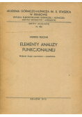 Elementy Analizy Funkcjonalnej