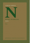 Norwid Pisma wybrane Tom 4 Proza