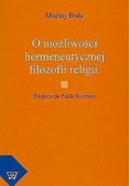 O możliwości hermeneutycznej filozofii religii