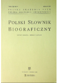 Polski Słownik Biograficzny  Zeszyt 199