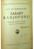 Zasady radjofonji 1928 r