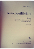 Anti Equilibrium teoria systemów gospodarczych