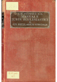 Manuale Juris Ecclesiastici 1907 r.