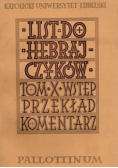Listy do Hebrajczyków Tom X