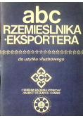 ABC rzemieślnika eksportera