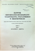 Słownik Historyczno Geograficzny Województwa Krakowskiego w Średniowieczu Cz II Zeszyt 1
