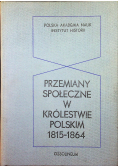 Przemiany społeczne w królestwie Polskim 1815  1864