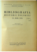 Bibliografia historii polskiej za rok 1955