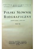 Polski Słownik Biograficzny Tom VIII