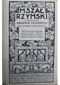 Mszał Rzymski z dodaniem Nabożeństw Nieszpornych