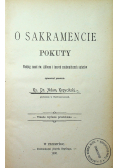 O sakramencie pokuty 1900 r.