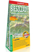 Bieszczady Mapa panoramiczna laminowana mapa turystyczna 1:60 000