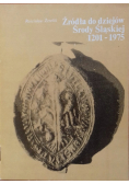 Źródła do dziejów Środy Śląskiej 1201 1975