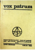 Vox Patrum lipiec grudzień