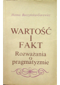 Wartość i fakt rozważania o pragmatyzmie