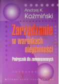 Zarządzanie w warunkach niepewności