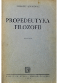 Propedeutyka filozofii 1950 r.