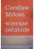 Wiersze ostatnie