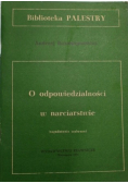 O odpowiedzialności w narciarstwie