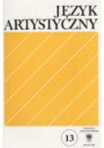 Język artystyczny Tom 13