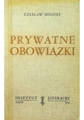 Prywatne obowiązki