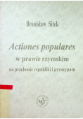 Actiones populares w prawie rzymskim na przełomie republiki i pryncypatu