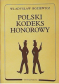 Polski Kodeks Honorowy reprint z 1939 r.
