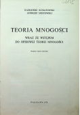 Teoria mnogości Tom 27