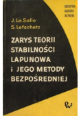 Zarys teorii stabilności lapunowa i jego metody bezpiośredniej