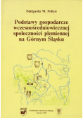 Podstawy gospodarcze wczesnośredniowiecznej społeczności plemiennej na Górnym Śląsku