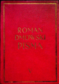 Dmowski Pisma Tom  V Polityka Polska i odbudowanie państwa 1937 r.