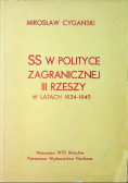 SS W Polityce Zagranicznej III Rzeszy w latach 1934  1945 r