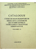 Catalogus codicum manuscriptorum medii aevi latinorum