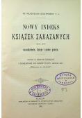 Nowy indeks książek zakazanych 1903 r.
