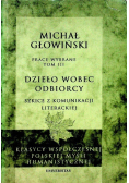 Prace wybrane tom III Dzieło wobec odbiorcy