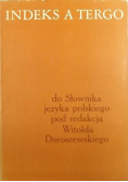 Indeks a tergo do słownika języka polskiego
